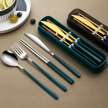 Portable Cutlery Sets with Case - Casatrail.com